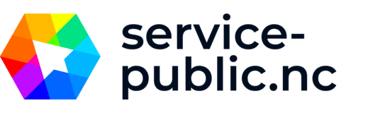 Logo SPNC. Logo Service Public Nouvelle-Calédonie.